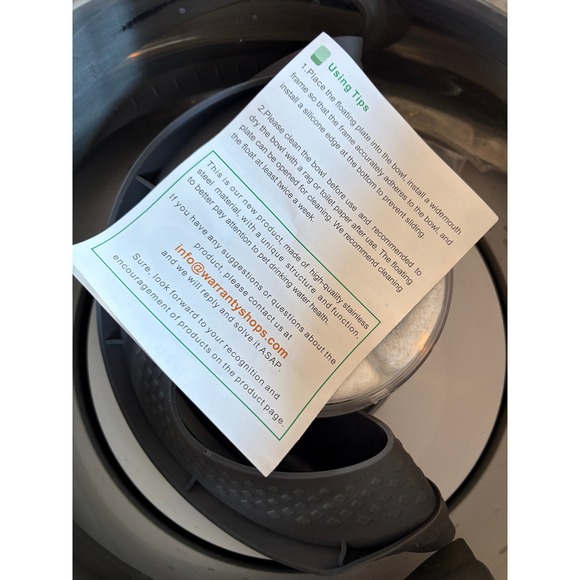 6.5L Stainless Steel Dog Water Bowl Slow Feeder Anti Spill Pet Water Fountain - Picture 5 of 8